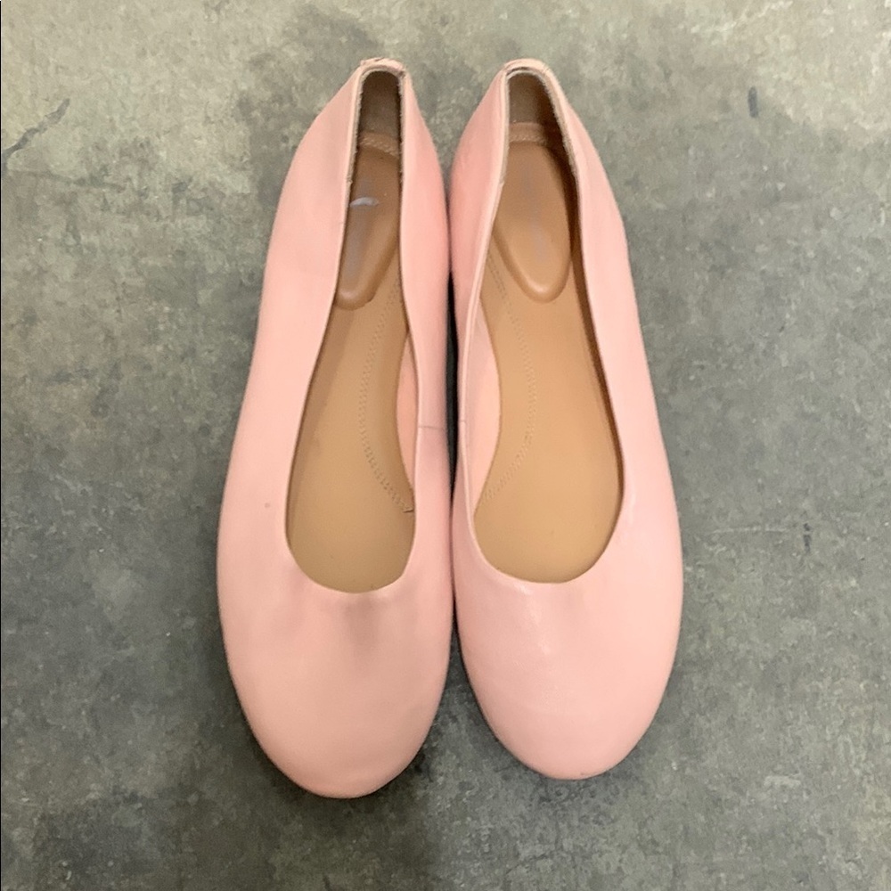 Hush puppies pink genuine leather ballet flats